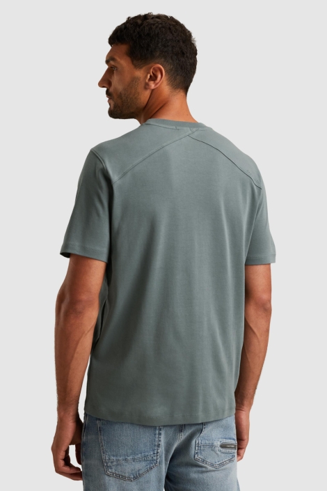 Cast Iron short sleeve r-neck regular fit in